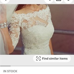 Lace bridal bolero